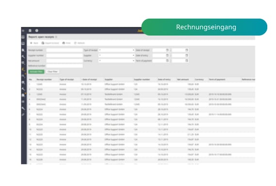 Screen Bau JR Rechnungseingang