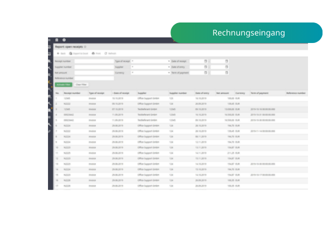 Screen Maschinenbau Belegeimport